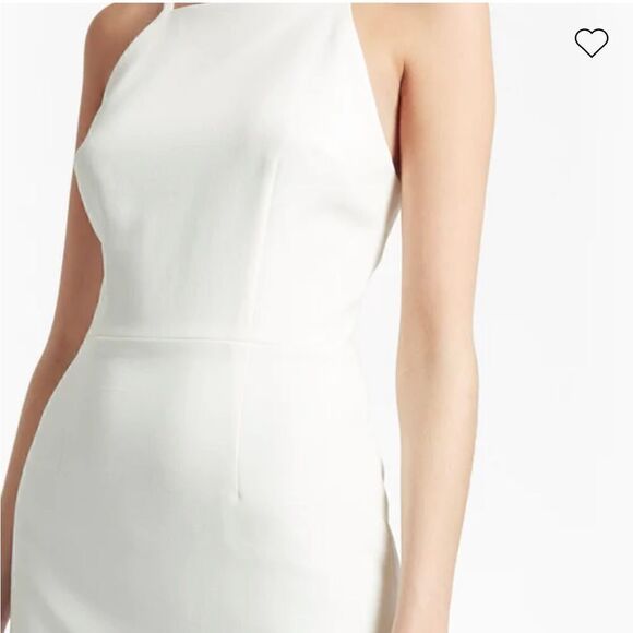 French Connection Whisper Light Square Neck Dress White Size 0 - Picture 3 of 14